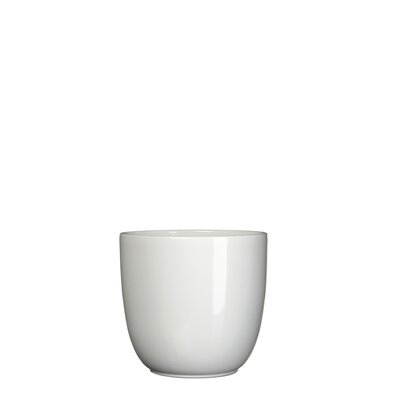 Tusca pot rond wit - h13xd13,5cm - afbeelding 1