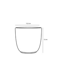 Tusca pot rond wit - h13xd13,5cm - afbeelding 2