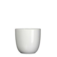 Tusca pot rond wit - H16 x Ø17 cm - afbeelding 1