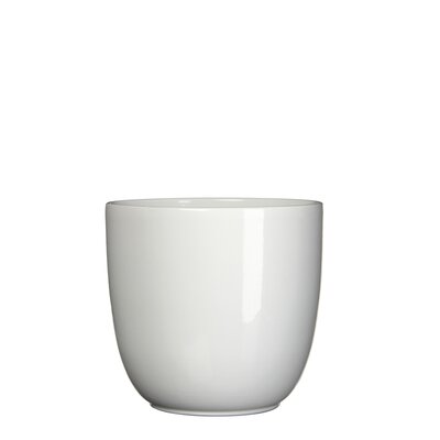 Tusca pot rond wit - h18,5xd19,5cm - afbeelding 1