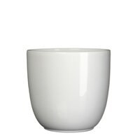 Tusca pot rond wit - H23 x Ø25 cm - afbeelding 1