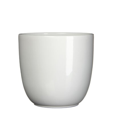 Tusca pot rond wit - H25 x Ø28 cm - afbeelding 1