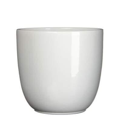 Tusca pot rond wit - h28,5xd31cm - afbeelding 1