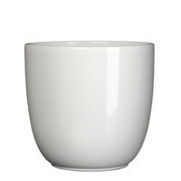 Tusca pot rond wit - h28,5xd31cm - afbeelding 1
