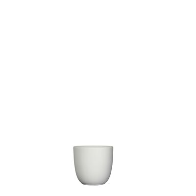 Tusca pot rond wit mat - h6,5xd7,5cm - afbeelding 1