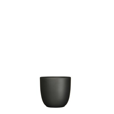 Tusca pot rond zwart mat - H11 x Ø12 cm - afbeelding 1