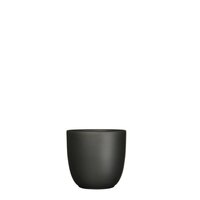 Tusca pot rond zwart mat - h13xd13,5cm - afbeelding 1