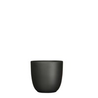Tusca pot rond zwart mat - h14xd14,5cm - afbeelding 1