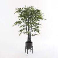 Tusca pot rond zwart mat - H23 x Ø25 cm - afbeelding 3