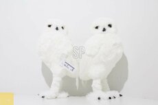 uil staand 31cm wit, per stuk - afbeelding 2