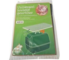 Universeel koolfilter 30x20cm, geur filter kattenbak - afbeelding 1