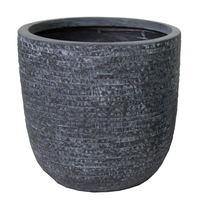 Utah Egg Pot Graphite D 25 cm, H 25 cm - afbeelding 4