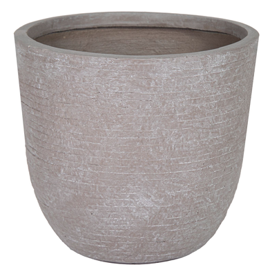 Utah Egg Pot Taupe Wash D 45 cm, H 43 cm - afbeelding 1