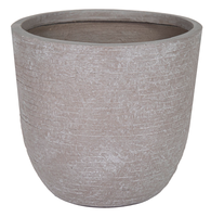 Utah Egg Pot Taupe Wash D 45 cm, H 43 cm - afbeelding 1