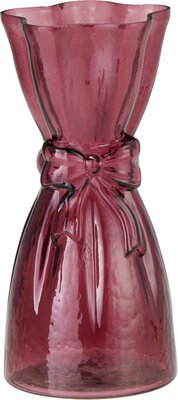 vaas glas 12 x 25 cm - afbeelding 1