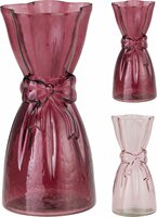 vaas glas 12 x 25 cm - afbeelding 2