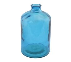 Vaas, glas, blauw, 31 cm