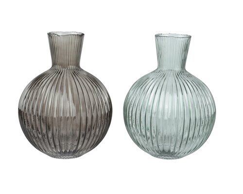 Vaas glas, D 23 cm, per stuk