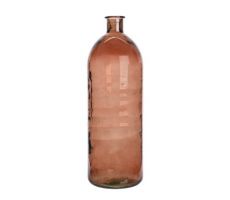 Vaas, glas, recycle, bruin, b 17 cm, h 50 cm - afbeelding 1