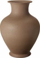 vaas metaal in mat bruin 31 cm