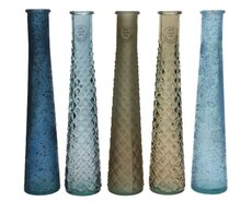 Vaas recycled glas, Dia 7 cm, H 32 cm, per stuk - afbeelding 1