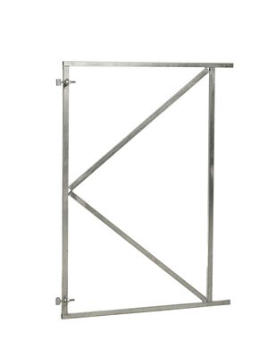 Verstelbaar stalen poortframe 120 x 155 cm, vuurverzinkt.