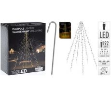 vlaggenmast verlichting, 192led, hoogte 200 cm, Led kerstverlichting - afbeelding 3