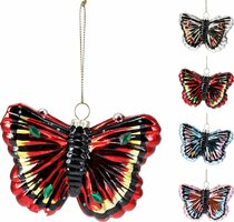 vlinder hang deco 9 x 2 x 6 cm - afbeelding 2