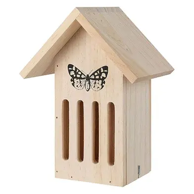 Vlinderkast hout, 17x12x23 cm