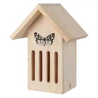 Vlinderkast hout, 17x12x23 cm