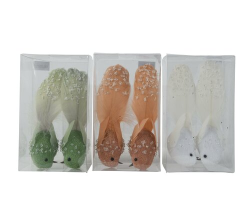Vogel foam op clip, per stuk