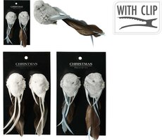 vogel op clip 14cm set2, per stuk - afbeelding 2