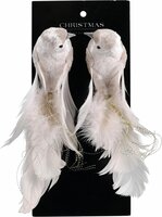 vogel op klip set van 2 sts 18 cm kleur - afbeelding 1