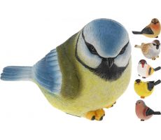 Vogel, polystone, l 17 cm, b 8.5 cm, h 11 cm, meerdere variaties