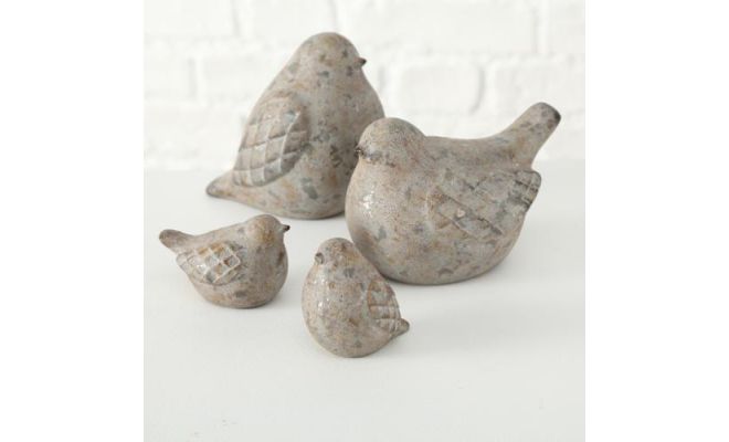Vogel, travis, terracotta, 6 cm, meerdere variaties