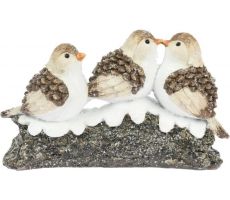 vogels op boomstam, 19x12cm, per stuk - afbeelding 2