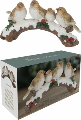 vogels op tak 13cm - afbeelding 1