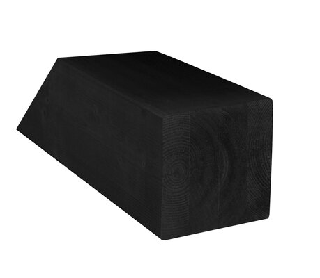 VU Paal Gs Verlijmd 14 x 14 x 600 Zwart gedompeld