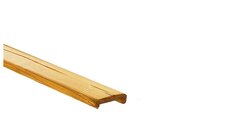 Vuren geschaafde afdeklat met sponning (5,2 cm) 1,9 x 7 x 181,5 cm t.b.v. recht en toogscherm, groen