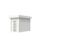 Vuren Topvision Kiekendief, 200 x 300 cm, wit gespoten.