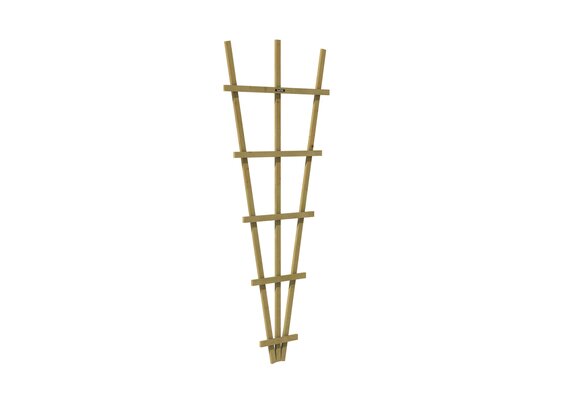 Vuren V-trellis 27-75 x 189 cm, groen geïmpregneerd.