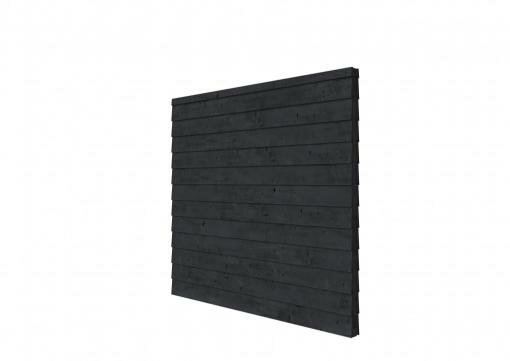 Vuren wandpakket t.b.v. dubbelzijdige wand Comfort/DHZ 246,5x224 cm, zwart geïmpregneerd.