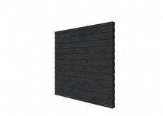 Vuren wandpakket t.b.v. dubbelzijdige wand Comfort/DHZ 246,5x224 cm, zwart geïmpregneerd.