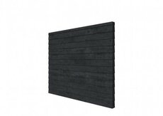Vuren wandpakket t.b.v. dubbelzijdige wand Comfort/DHZ 278,5x224 cm, zwart geïmpregneerd.
