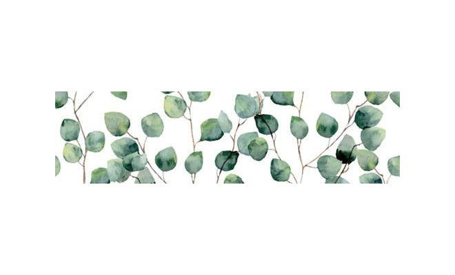 Wandbordje L 13 cm, B 49 cm eucalyptus