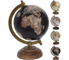 wereldbol op voet d13 cm, per stuk - afbeelding 1
