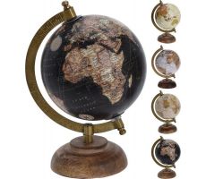 wereldbol op voet d13 cm, per stuk - afbeelding 2