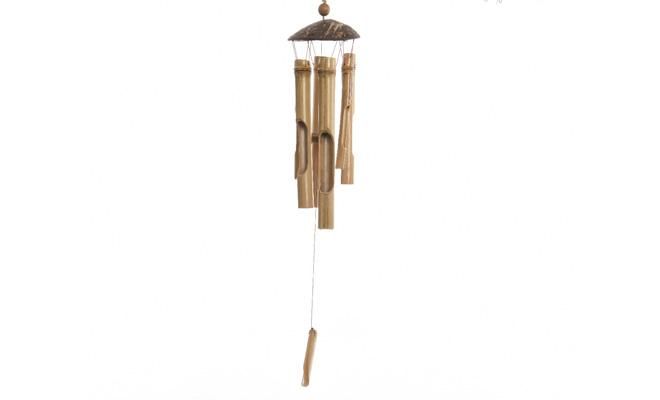 Windgong, bamboe, b 10 cm, h 63 cm - afbeelding 1