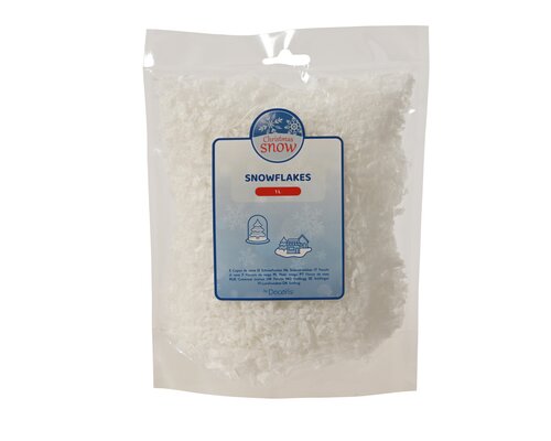 Zachte sneeuw pe, wit, L 22 cm x B 17,5 cm x H 4 cm