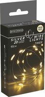 zilverdraad 20led warm wit - afbeelding 1